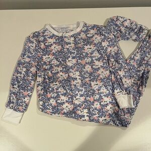 Magnetic Me Blue and Pink Floral and Bunny Onesie